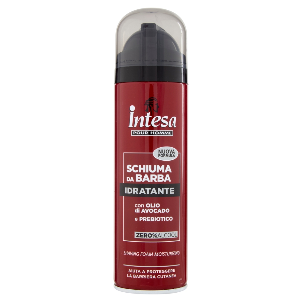 Intesa Pour Homme Schiuma da Barba Idratante con Olio di Avocado e Prebiotico 300 mL